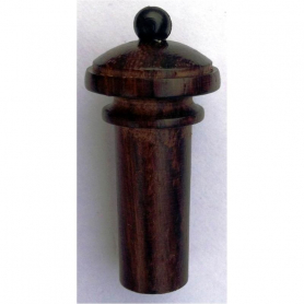Violin Endpin, Rosewood, Hill with Black Pin