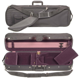 Oblong Violin Case Bobelock hygrometer, Blacl/Wine