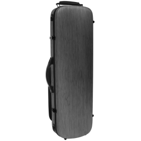Calvert Polycarbon Oblong Violin Case, Grey, 4/4-3/4