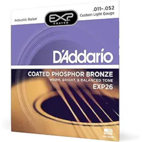 EXP26 Acoustic Guitar Strings Custom Light - D'Addario