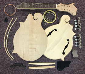 Mandolin Kit, F5 Model, Solid Wood