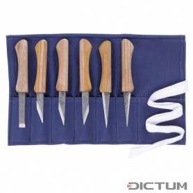 Violin Maker's Knife Set - Kogatana, 6 pc in Roll