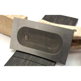 Deluxe Rectangle Scraper w/ 20" Radius Side. 88mm x 46mm