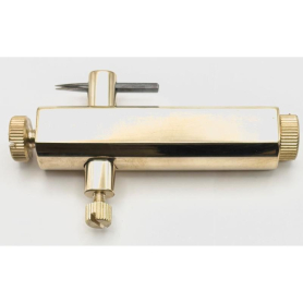 Purfling channel cutter, solid brass