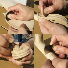 Japanese Mini Scraper 5 Pc.Set, 0.2mm-0.4mm Thick