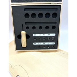 Guardelli F-hole Drill with 10 Bits for Violin & Viola