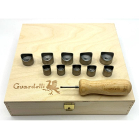 Guardelli F-hole Drill with 10 Bits for Cello