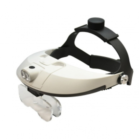LED Headband Magnifier, Adjustable Top