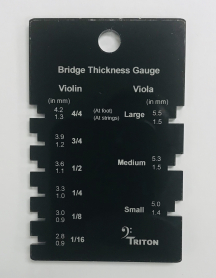 Bridge Thickness Gauge for Violin and Viola