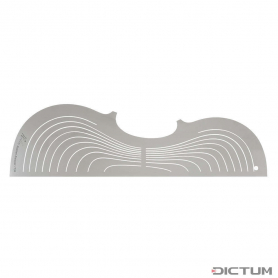 Contour Line Arching  VIOLA Template Set, Guadagnini 1798