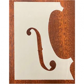 F Hole Template, Strad. Model