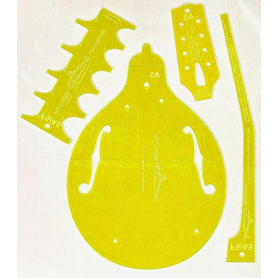 Siminoff 4-pc A Model Mandolin Template Set