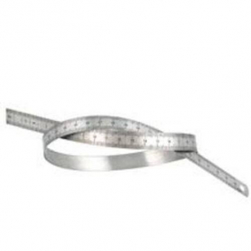600 mm Chrome Plated 600 mm Rule Round Edges
