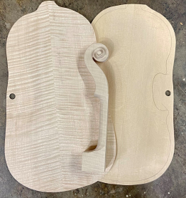 European Violin Kit, Pre-Carved, Flamed Maple. Fine Quality