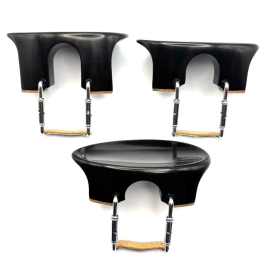 Premium Flesch Ebony Violin Chinrest, Extra High (Choose Height from dropdown box below)