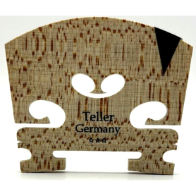 Violin Bridge, Teller,  Ebony E Insert, Select Size