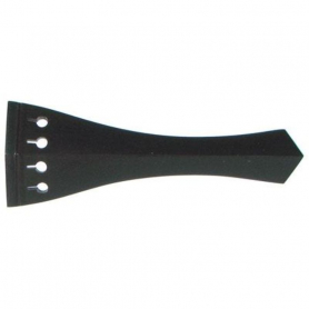 Violin Tailpiece Ebony English Model  Black Inlay, Select Size