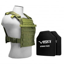 Fast Plate Carrier w/Level III+ PE Shooter's Cut Hard Ballistic Plates