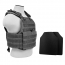 2924 Plate Carrier w/UHMWPE 10"X12' Level IIIA Shooter's Cut 2X Hard Ballistic Panels [Med-2XL]