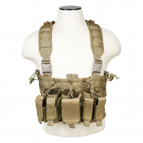 Vest/AR&Pistol Chest Rig/Tan