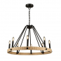 PERRIS 8 LT. CHANDELIER RATTAN