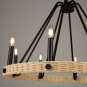 PERRIS 8 LT. CHANDELIER RATTAN