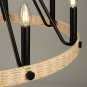 PERRIS 8 LT. CHANDELIER RATTAN