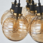 GEM 7-LIGHT PENDANT (AMBER GLASS)
