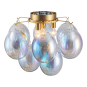 GLOBO 4-LIGHT SEMI FLUSH