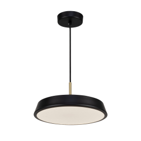 LEXI LED PENDANT BLACK (16"D.)