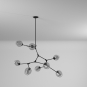 Organic JA14028BK Chandelier