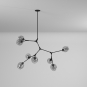 Organic JA14028BK Chandelier