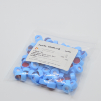 11mm Blue Snap Cap, Red PTFE/White Silicone