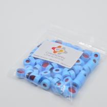 11mm Blue Snap Cap, PTFE/Silicone/PTFE