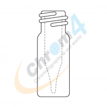 2mL Clr WM Screw Vial  Fused in 300&micro;L Insert, Fused Bottom