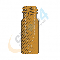 2mL Ambr WM Screw Vial  Fused in 300&micro;L Insert, Fused Bottom