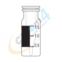 2mL Clear Snap Ring Vial Marking Spot & Fused in 300&micro;L