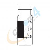 2mL Clear Crimp Ring Vial Marking Spot & Fused in 300&micro;L