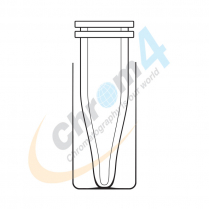 2mL Clear Crimp/Snap Vial, w/Narrow Tapered 300&micro;L insert, GC
