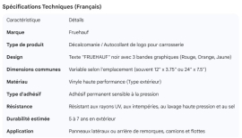 FRUEHAUF DECAL 1.5 X 11.5