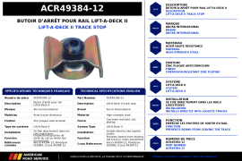 ANCRA LIFT-A-DECK 2 TRACK STOP
