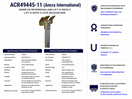ANCRA LIFT-A-DECK 2 RELEASE BAR