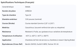 BRAKE CHAMBER DIAPHRAGM TYPE 24