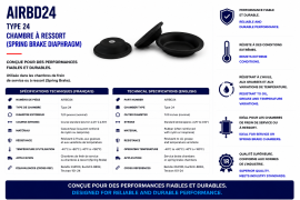 BRAKE CHAMBER DIAPHRAGM TYPE 24