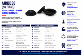 BRAKE CHAMBER DIAPHRAGM TYPE 30