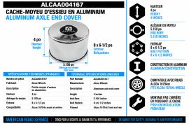 ALCOA CENTER COVER W/MEDALLION 4.0" HIGH