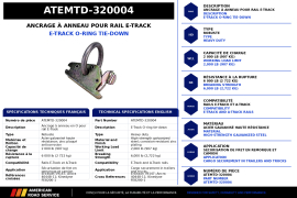 ANCHORING O-RING FITTING FOR E-TRACK HEAVY DUTY