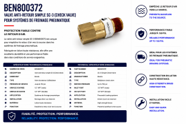 BENDIX SINGLE CHECK VALVE SC-3