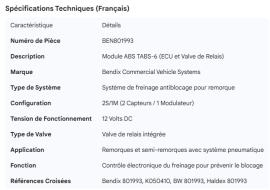 BENDIX RELAY VALVE AND ECU
