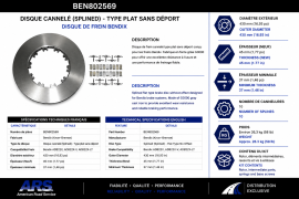 BENDIX ROTOR SPLINED DISC KIT ADB22X